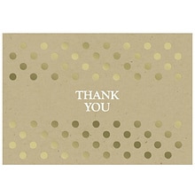 Great Papers! Kraft Foil Thank You Note Card, 4.875 x 3.375, 50 count (2015070)