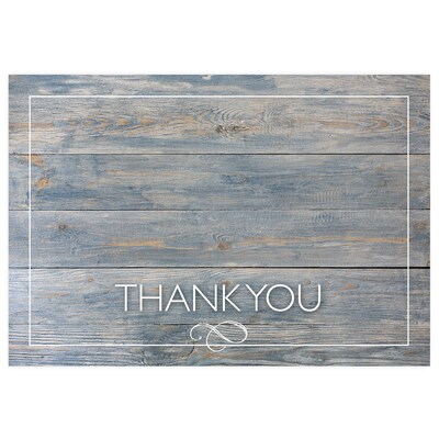 Great Papers Driftwood Matte Personal Thank You Notecards, 50/Pack (2015122)