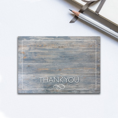 Great Papers! Driftwood Thank You Card, 4.875" x 3.375", 50/Pack (2015122)