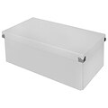 Samsill® Pop n’ Store Essential Storage Box, 15.5”L x 8.25”W x 5.94”H, White (PNS05LSWE)