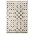 Mohawk Polyester Laguna Linked Circles Beige Area Rug (797786014504)