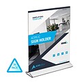AdirOffice Sign Holder, 8.5 x 11, Clear Acrylic, 36/Pack (639-8511-36-TL)