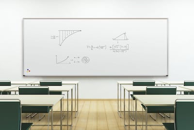 Best-Rite El Grande Porcelain Steel Dry Erase Whiteboard 5' x 10' Deluxe Aluminum Trim (202AL-25)