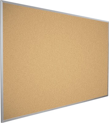 Best-Rite Valu-Tak Natural Cork Bulletin Board Aluminum Trim, 18 x 24 Inches (301AA)