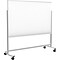Best-Rite Visionary Move Colors Double Sided Whiteboard Easel White Frame White Glass  47.24H x 70.