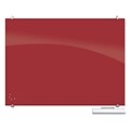 Best-Rite Visionary Colors Magnetic Glass Dry Erase Whiteboard 35.43 x 47.24 Red (83844-Red)