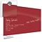 Best-Rite Visionary Colors Magnetic Glass Dry Erase Whiteboard 47.24 x 94.49 Red (83846-Red)