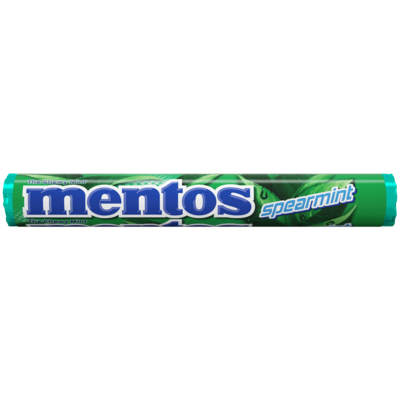 Mentos Spearmint Mints, 1.32 oz., 24 Pieces/Pack, 15/Pack (209-02588)