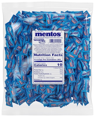 Mentos Mini Individually Wrapped Mints, 37 oz Bag, Pack of 2 (VAM80900)