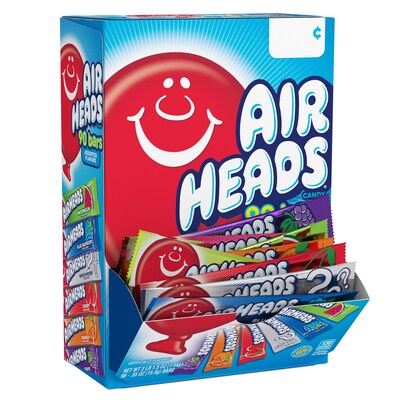 Airheads Variety Chewy Candy, 49.5 oz., 90 Bars/Box (220-00705)