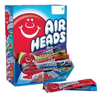 Airheads Variety Chewy Candy, 49.5 oz., 90 Bars/Box (220-00705)