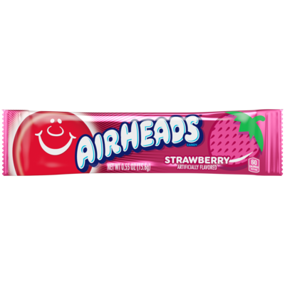 Airheads Strawberry Bar; 0.55 oz. Bar, 36 Bars/Box