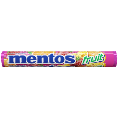 Mentos® Chewy Fruit Tablets, 15 Packs/Box