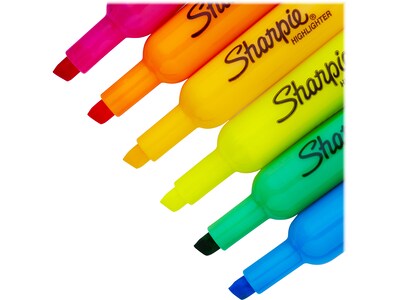 Sharpie Tank Highlighters, Chisel Tip, Assorted Colors, 20/Pack (25018)