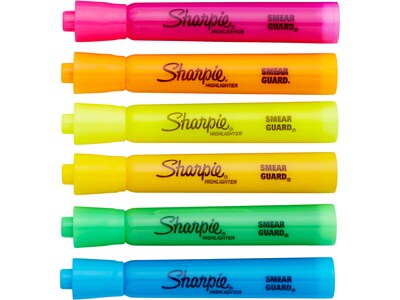 Sharpie Tank Highlighters, Chisel Tip, Assorted Colors, 20/Pack (25018)