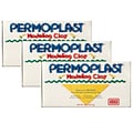 AMACO Permoplast Modeling Clay, Cream, 1 lb. Per Box, 3 Boxes (AMA90058J-3)