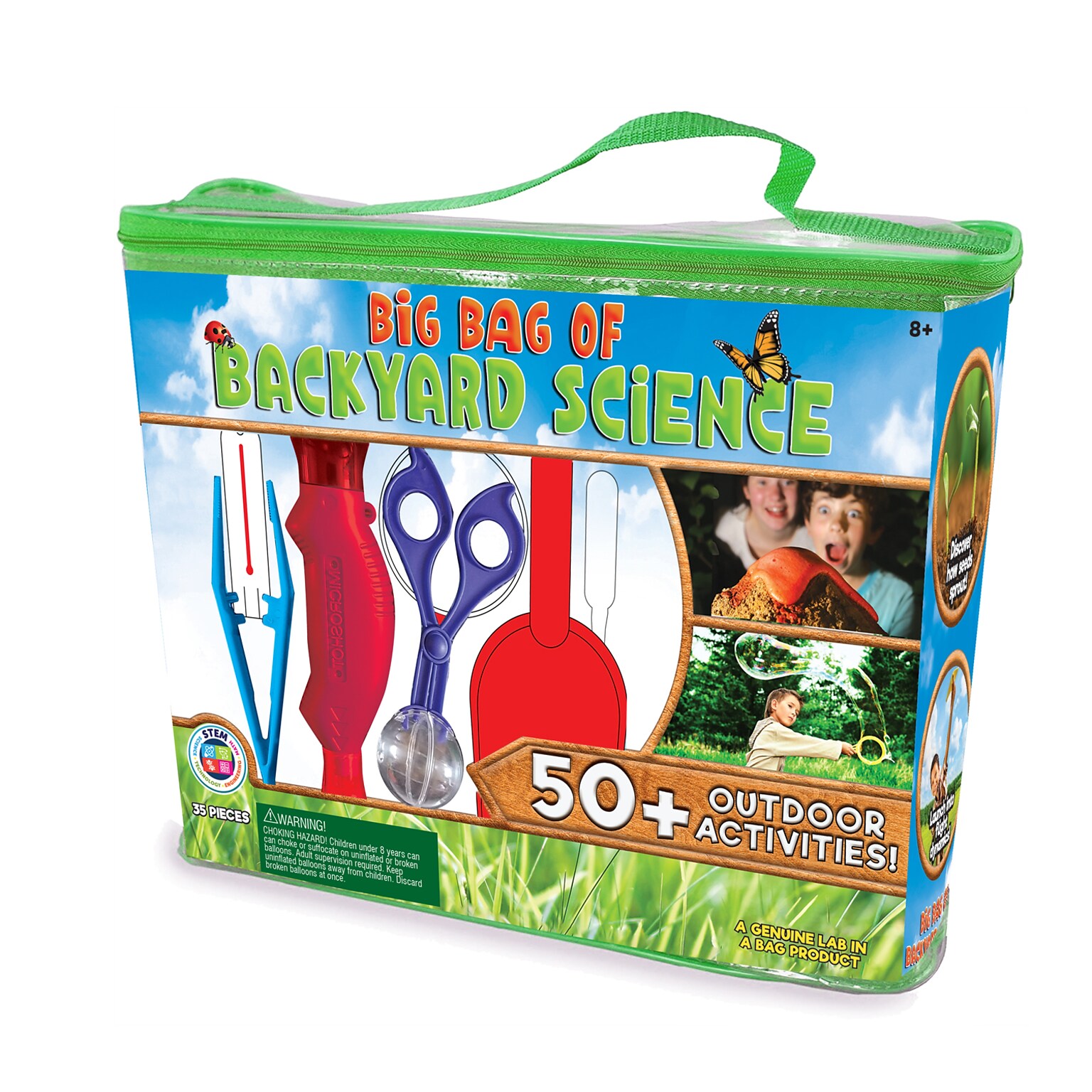 Lab-in-a-Bag, Assorted Materials, Big Bag of Backyard Science, Multicolored (BAT2337)