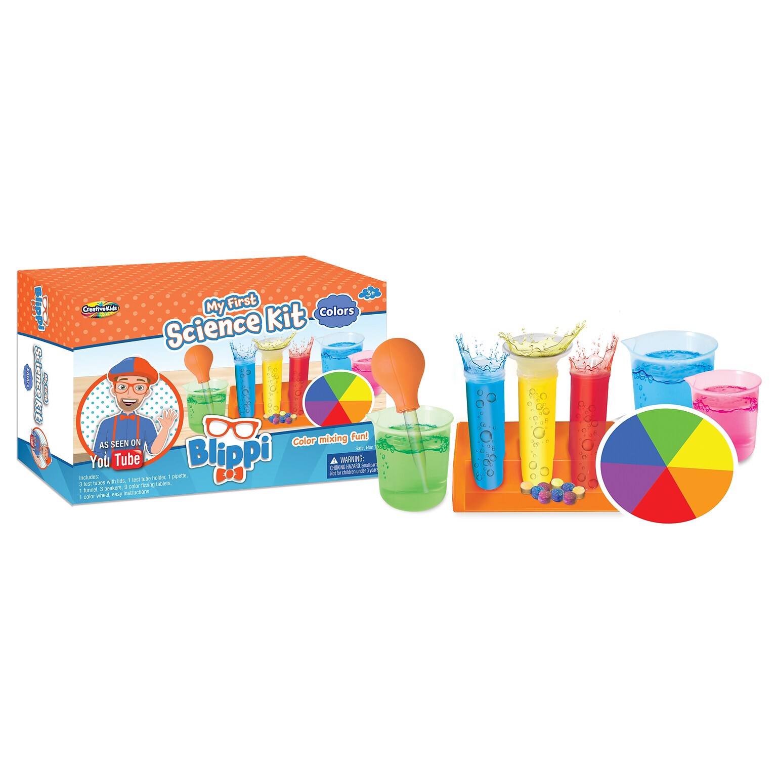 Blippi, Assorted Materials, My First Science Kit: Colors, Multicolored (BAT6110)