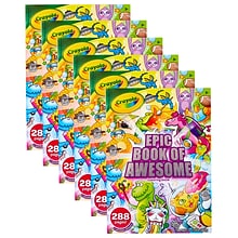 Crayola Epic Book of Awesome, Character Coloring Book, 288 Pages per Book, 6/Bundle (BIN40585-6)