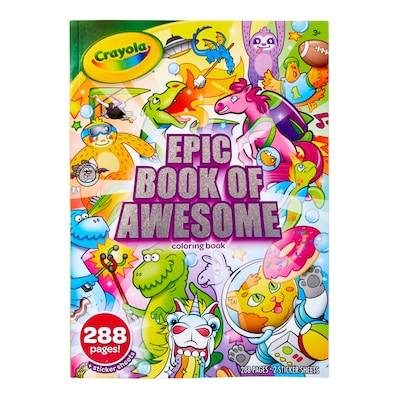 Crayola Epic Book of Awesome, Character Coloring Book, 288 Pages per Book, 6/Bundle (BIN40585-6)