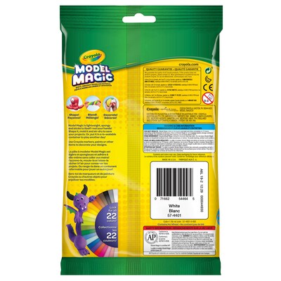 Crayola Model Magic Modeling Compound, White, 4 oz. Per Pack, 6 Packs, Grade PK+ (BIN4401-6)