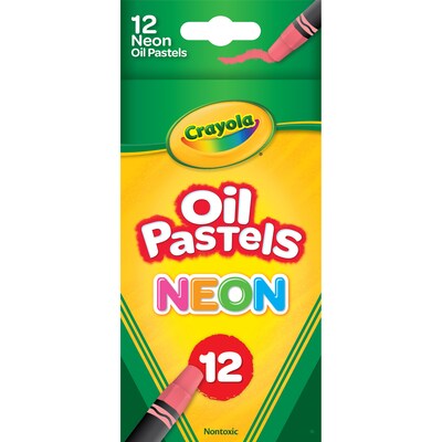 Crayola Oil Pastels, Neon Colors, 12 Per Pack, 6 Packs (BIN524613-6)