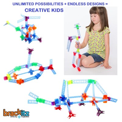 Brackitz Inventor Building Toy Set, 44 Pieces (BKZBZ82111)