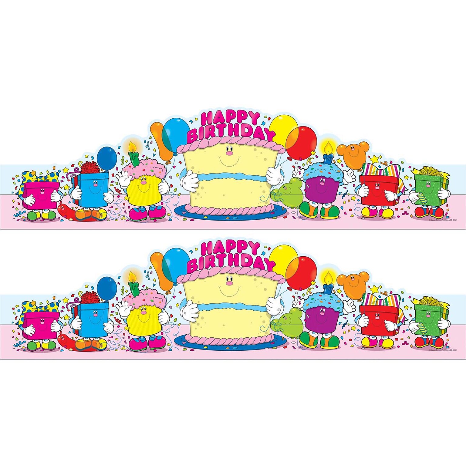 Carson Dellosa Education Happy Birthday Crowns Multicolor, 30/Pack, 2 Packs (CD-0232-2)