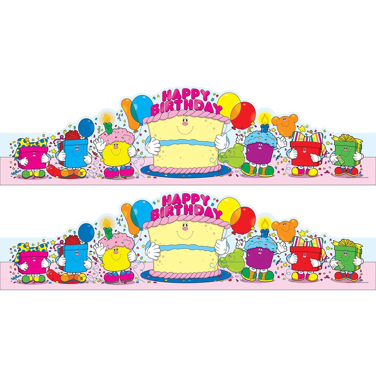 Carson Dellosa Education Happy Birthday Crowns Multicolor, 30/Pack, 2 Packs (CD-0232-2)