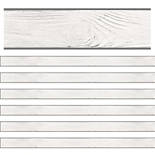 Schoolgirl Style 36 x 3 Straight Border, Industrial Chic Shiplap, 36 Feet/Pack, 6 Packs (CD-108336