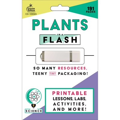 Carson Dellosa Education, In a Flash: Plants, Softcover & 2 E-Books, Grade K-2 (CD-109565)