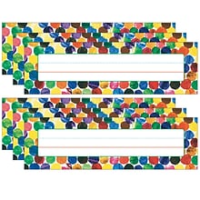Carson Dellosa Education Eric Carle Dots Desk Nameplates, 9.5 x 2.88, 36 Per Pack, 6 Packs (CD-122