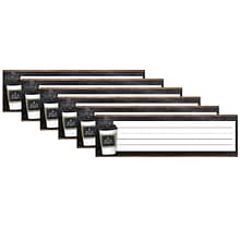 Schoolgirl Style Industrial Cafe Nameplates, 9.5 x 2.88, 36 Per Pack, 6 Packs (CD-122140-6)