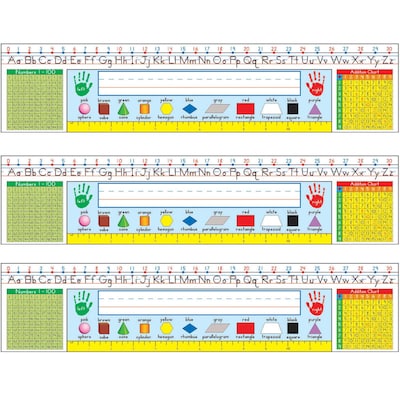 Carson Dellosa Education Traditional Manuscript Nameplates, 18 x 4, 36 Per Pack, 3 Packs (CD-12400