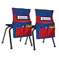 Carson Dellosa Education Chairback Buddy Pocket Chart, Blue/Red, 2/Pack (CD-158035-2)