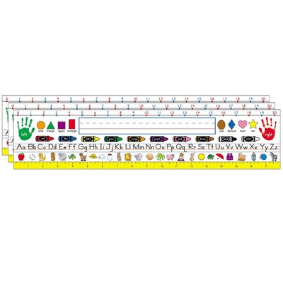 Carson Dellosa Education Traditional Manuscript Nameplates, 18 x 4, 36 Per Pack, 3 Packs (CD-2071-