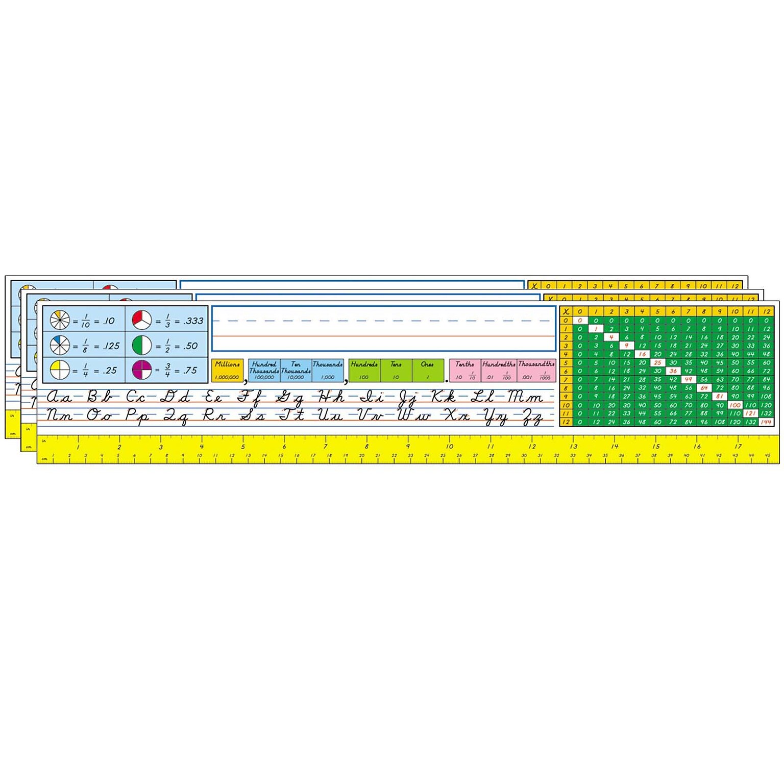 Carson Dellosa Education Desk Reference Nameplates, 18 x 4, 36 Per Pack, 6 Packs (CD-2072-3)