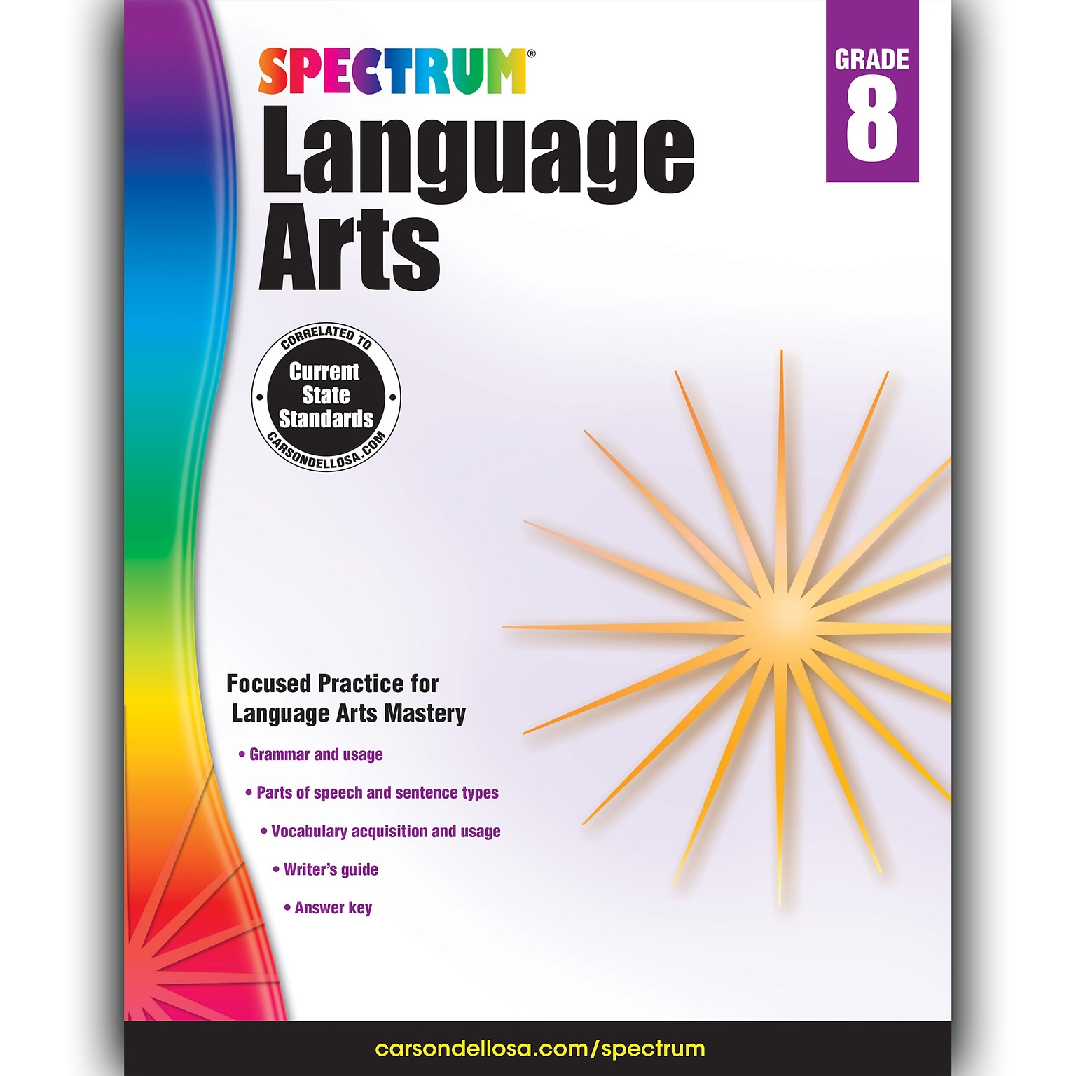 Language Arts Workbook, Grade 8, Paperback, (9781483812120)