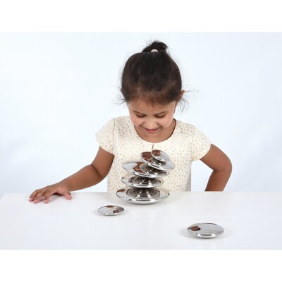 TickiT Sensory Reflective Buttons, Silver, Set of 7 (CTU72217)