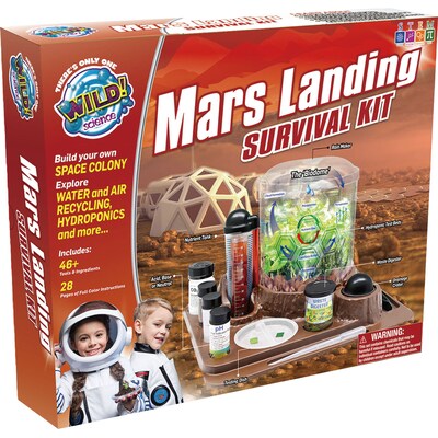 WILD! Science, Assorted Materials, Mars Landing Survival Kit, Multicolored (CTUWES32XL)