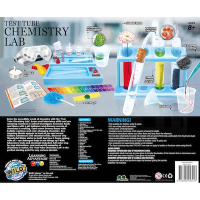 WILD! Science Test Tube Chemistry Lab, Grade 3+ (CTUWES90XL)