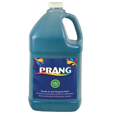 Prang Ready-to-Use Tempera Paint, Turquoise, 128 oz. (DIX22819)