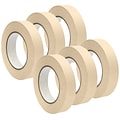 DSS Distributing 1 x 55 Yds, Premium Grade Masking Tape, White,6 Rolls/Bundle (DSS46161-6)