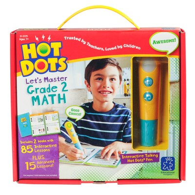 Educational Insights Hot Dots Let's Master Grade 2 Math (EI-2375)