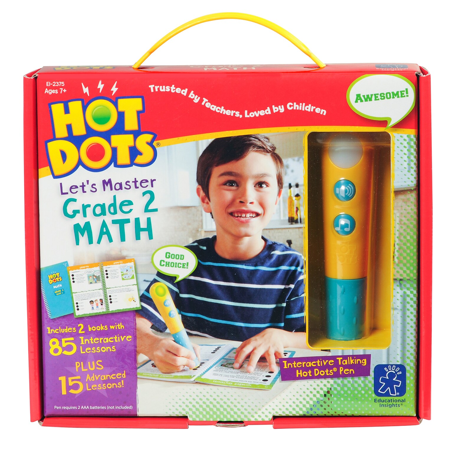 Educational Insights Hot Dots Lets Master Grade 2 Math (EI-2375)