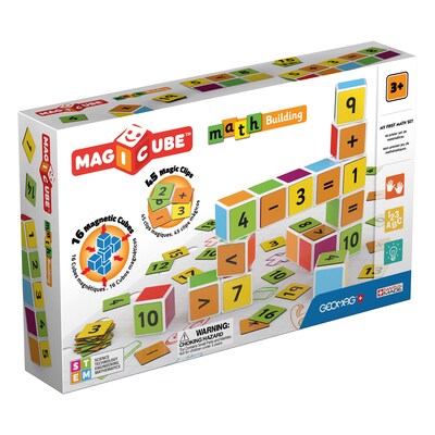 Geomag Magicube Math Building Set, STEM, Grade PK+ (GMW083)