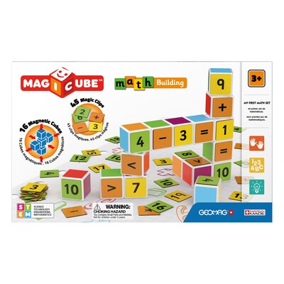 Geomag Magicube Math Building Set, STEM, Grade PK+ (GMW083)