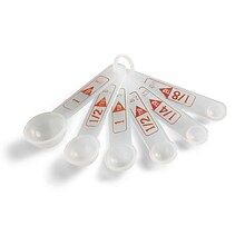 Learning Resources Plastic Measuring Spoons, White, 6/Set, 12 Sets (LER4291-12)