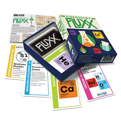 Looney Labs Chemistry Fluxx Card Game, STEM, Grade 3+ (LLB078)