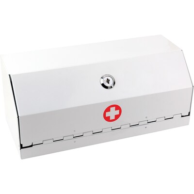 Helix Heavy-Duty Steel Construction Locking Prescription Drug Cabinet Safe with Lock (MAP27050)